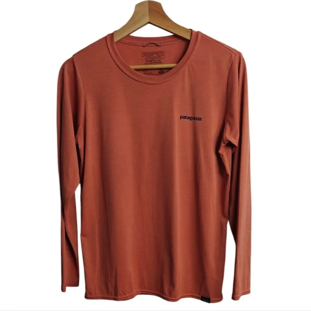 Patagonia Women's Peach Long Sleeve Top Size S - Picture 3 of 10